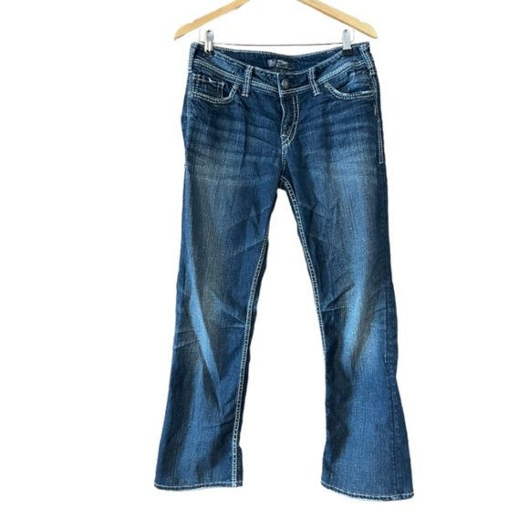 Silver Jeans Denim - SILVER JEAN Suki Flap mid rise bootcut jeans 30x30